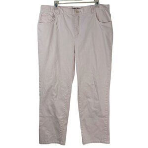 Lauren Jeans Co Ralph Lauren Light Pastel Pink Denim Casual Straight Leg 16W GUC